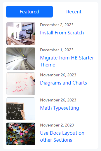 Blog sidebar posts module&rsquo;s vertical list style